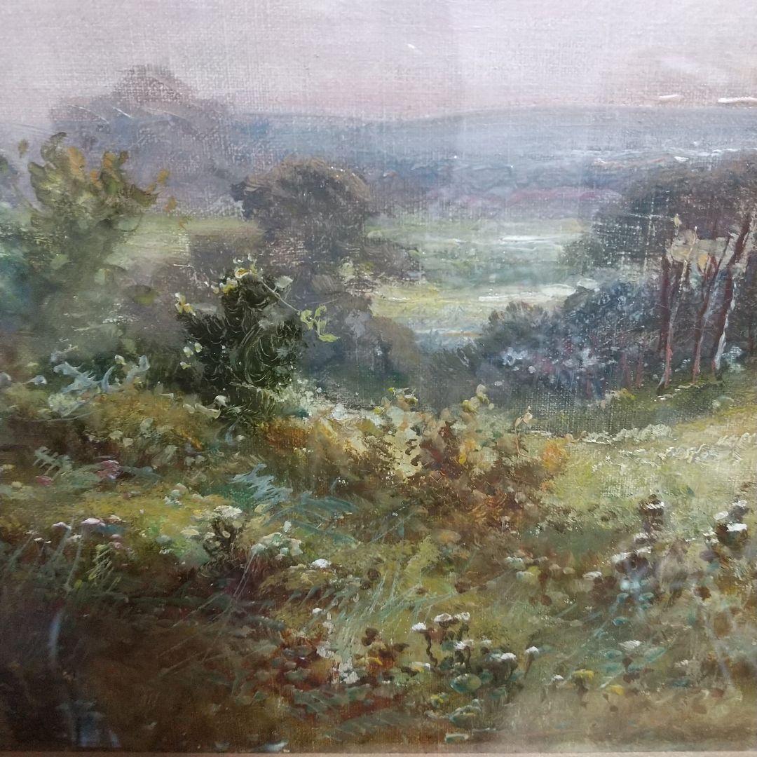 1月17日まで限定値下げ L.Richard「サレーの風景」油彩12号