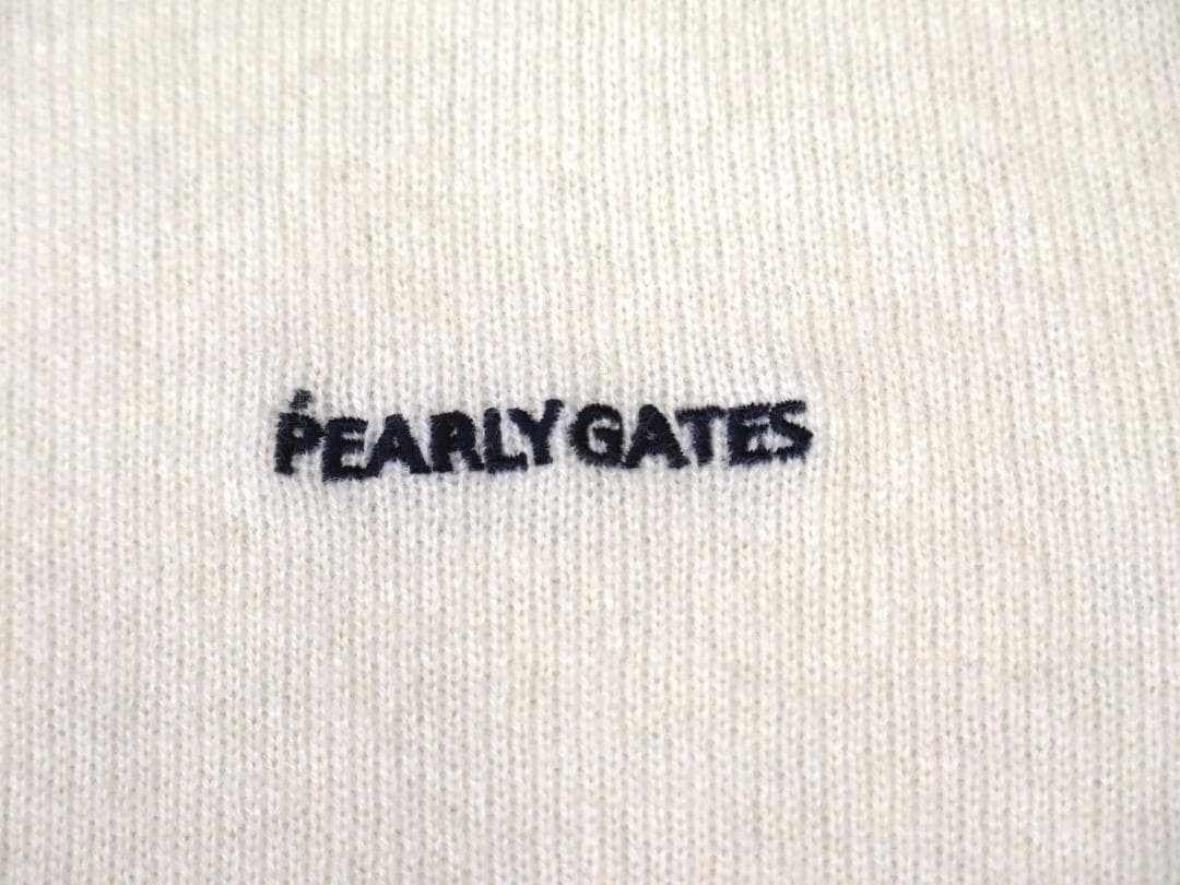 新品●パーリーゲイツ●フライングラビット ピュアカシミヤ　クルーネックセータ　L