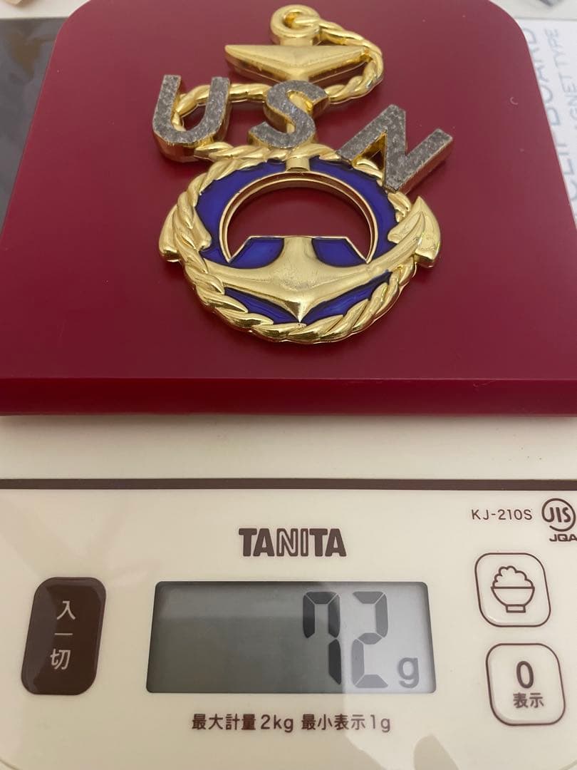 米海軍 US NAVY CPO チャレンジ 大型 9cm 72g