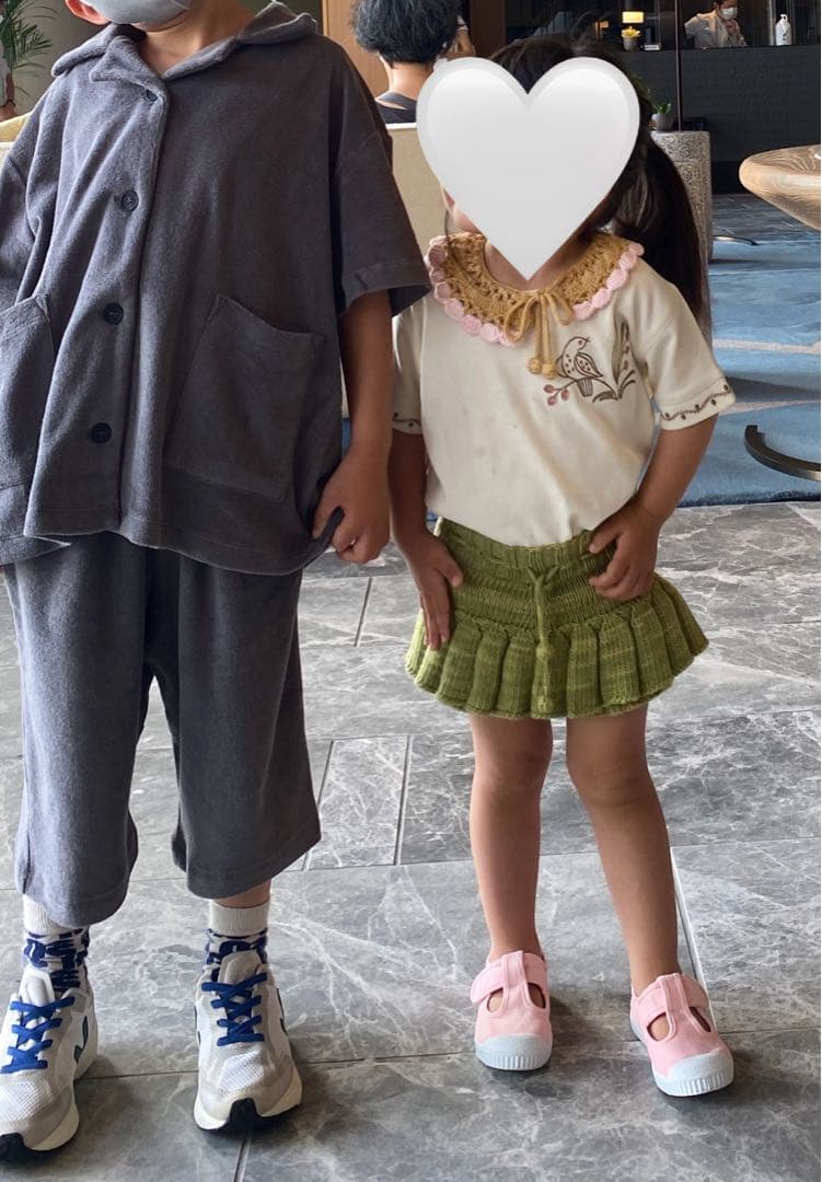 春夏向け　misha and puff 2-3yスケポン コットン