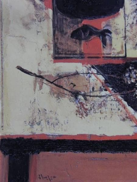 島田章三、【人と卓上のコンポジション】、希少な額装用画集より