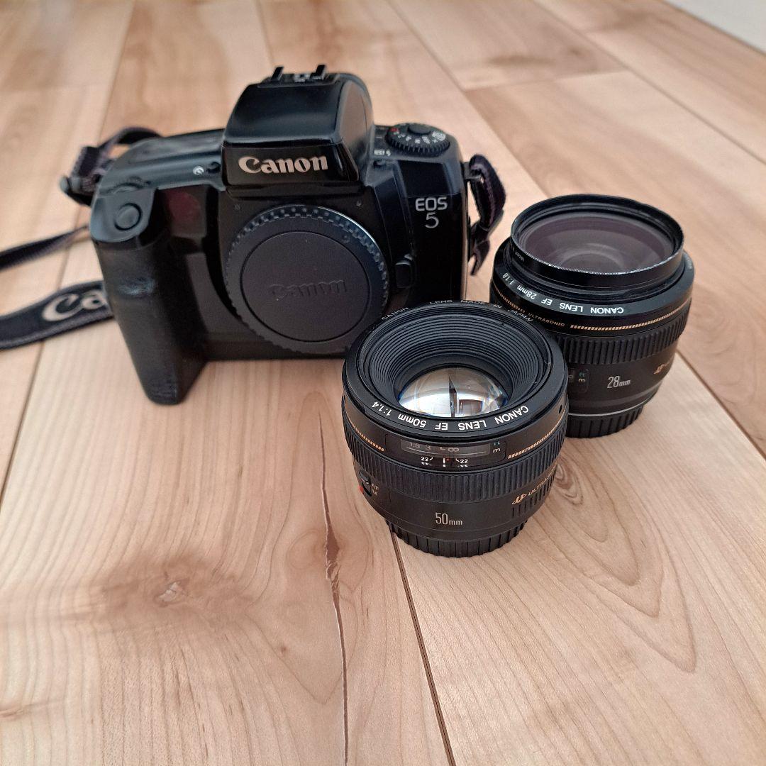 Canon EOS 5 フィルム　2本EFレンズセット　動作未確認 キヤノン Canon EOS 5 35mm 一眼レフフィルムカメラ – Natural Camera