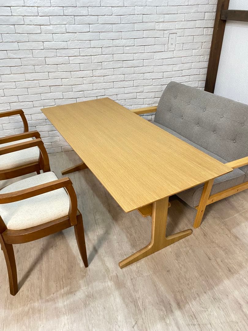 【東京都内23区配送無料】無印良品　ダイニング　テーブル　リビング　机　食卓