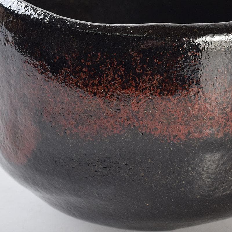 茶道具 楽焼 佐々木松楽造 黒楽茶碗 共布共箱 C R8686 - メルカリ