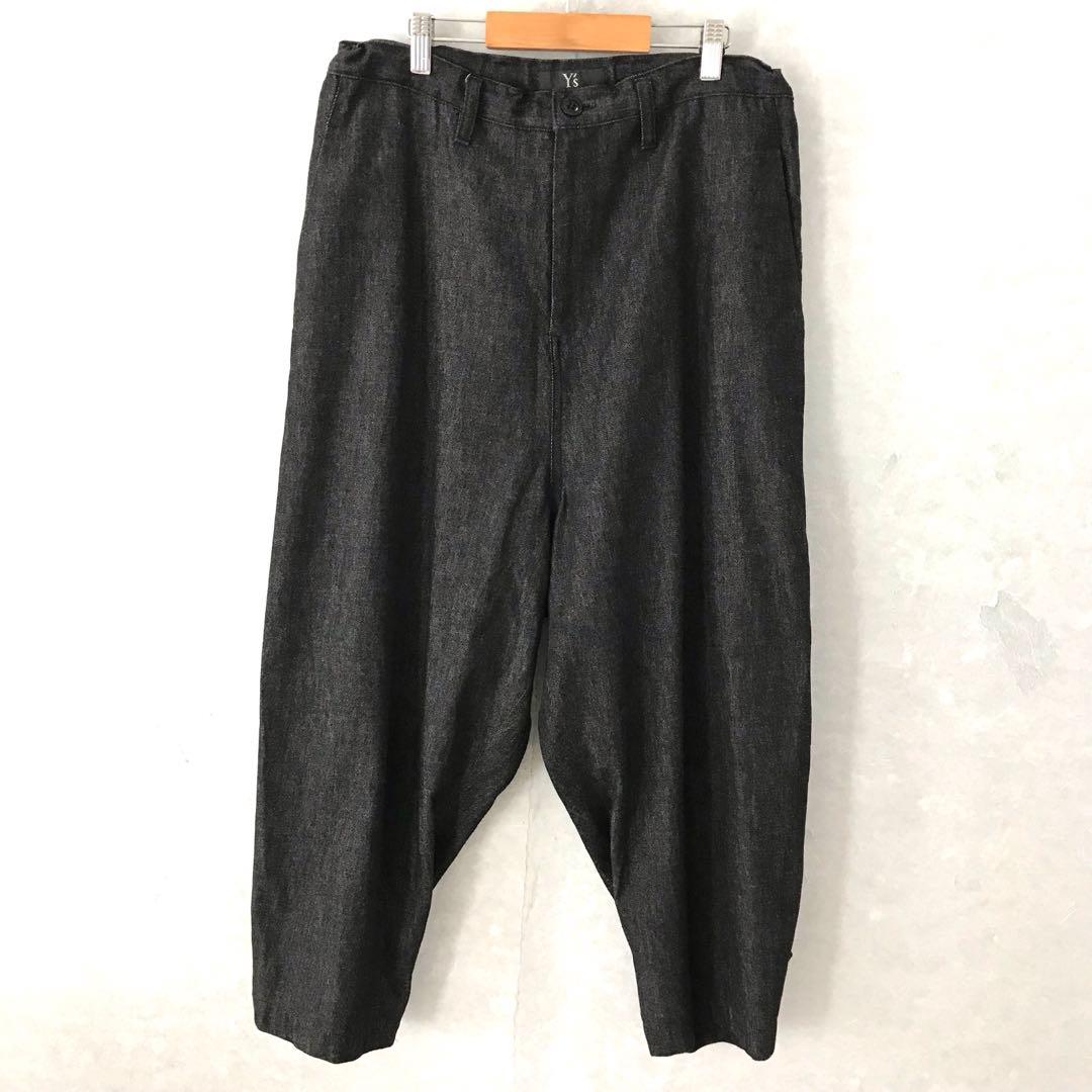 Y`s ヨウジヤマモト デニム サルエルパンツ 美品 ブラックデニム 1