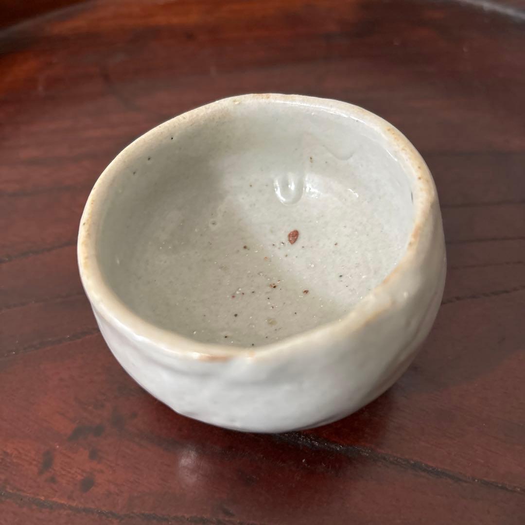 朝白磁盃 酒器 骨董 アンティーク 古美術 ぐい呑み 検:白洲正子 秦秀雄