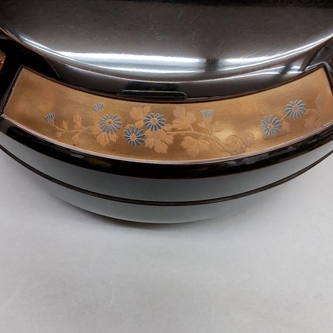 平安 象彦 西村彦兵衛 五清蒔絵 車軸形喰籠 茶道具