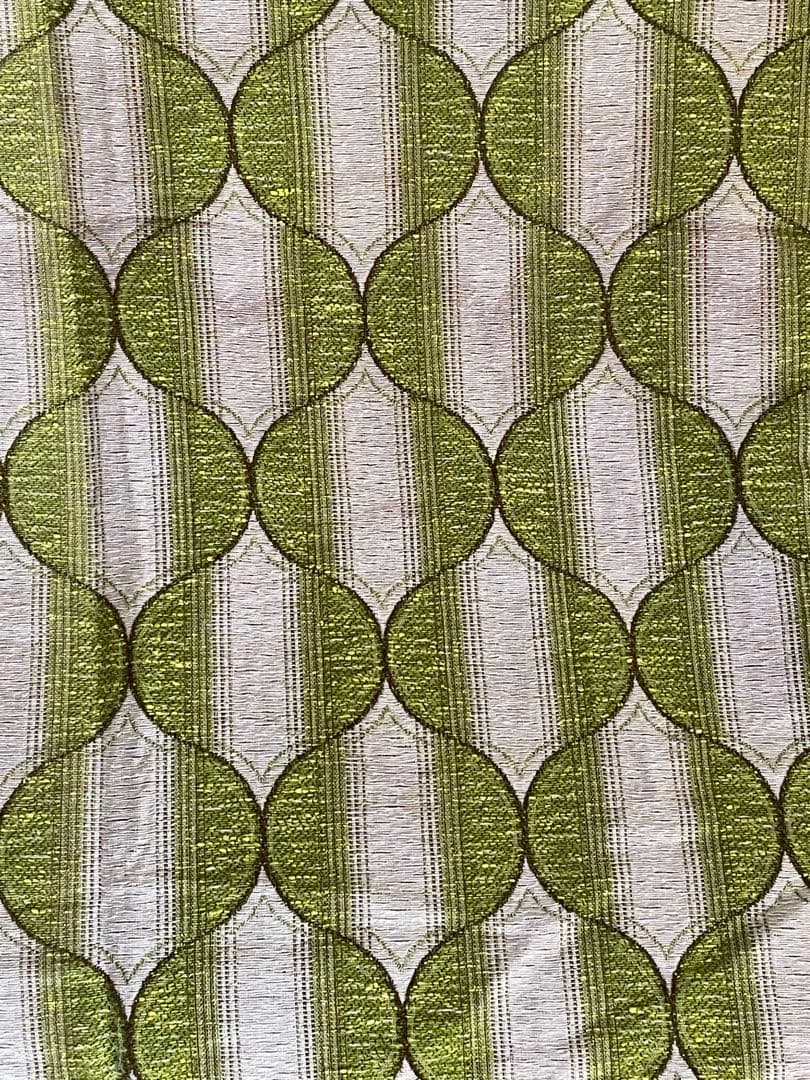 昭和レトロ ミッドセンチュリー カーテン 布 幾何学 ミッド