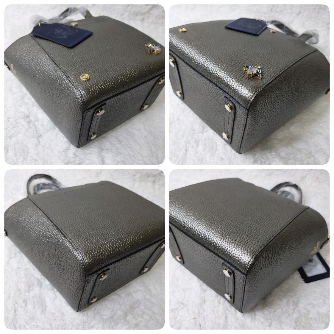 【新品未使用】 ADMJ エーディーエムジェイ ハンドバッグ ビー グレー