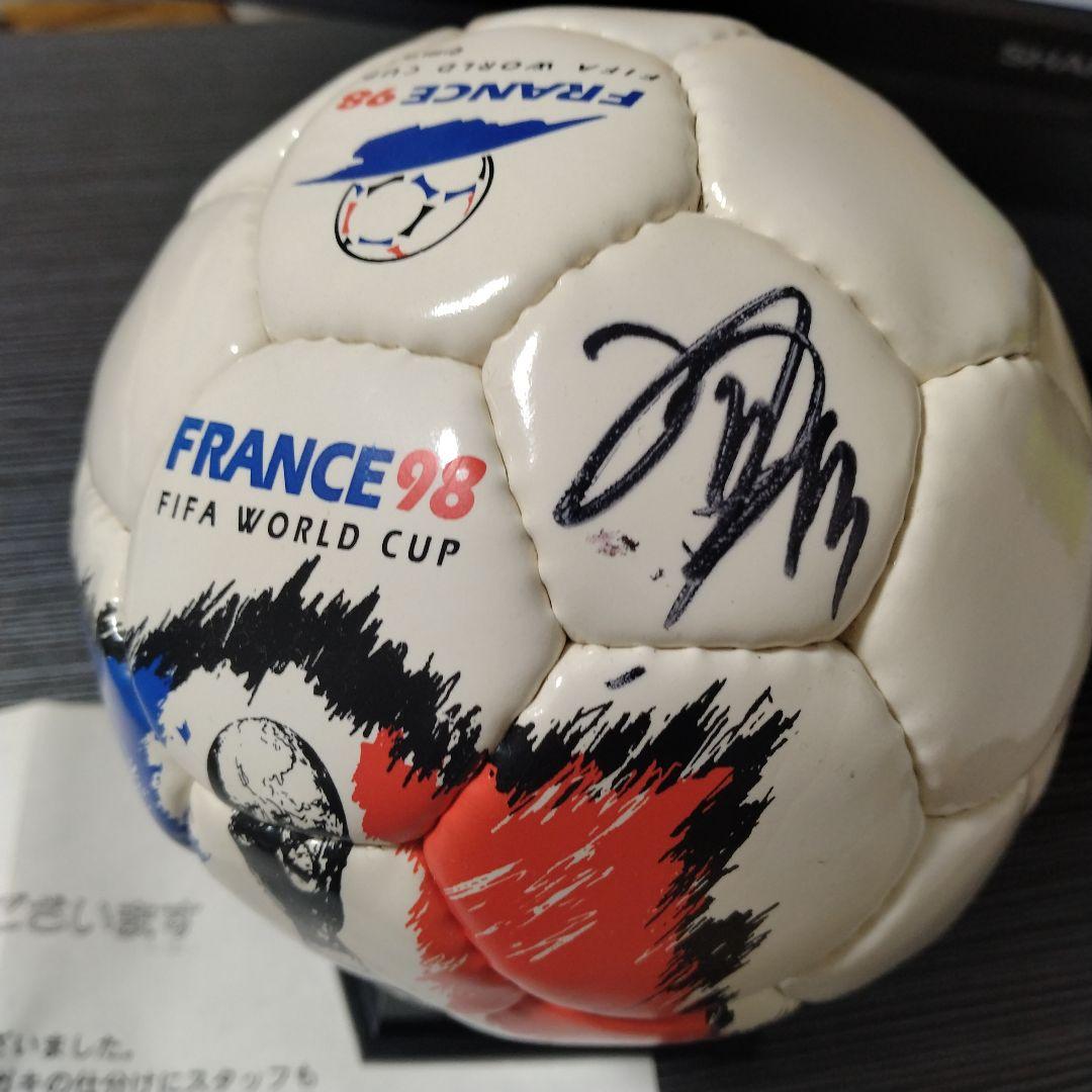 FRANCE 98 販売済み FIFA WORLD CUP サッカーボール サイン入り