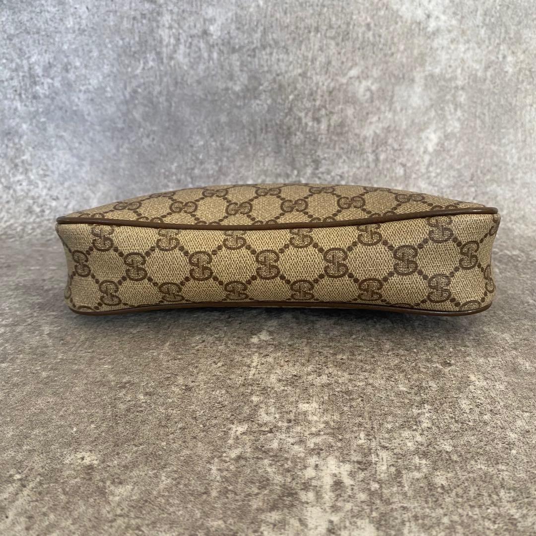 GUCCI ショルダー バッグ　GGスプリーム　インターロッキング　レザー