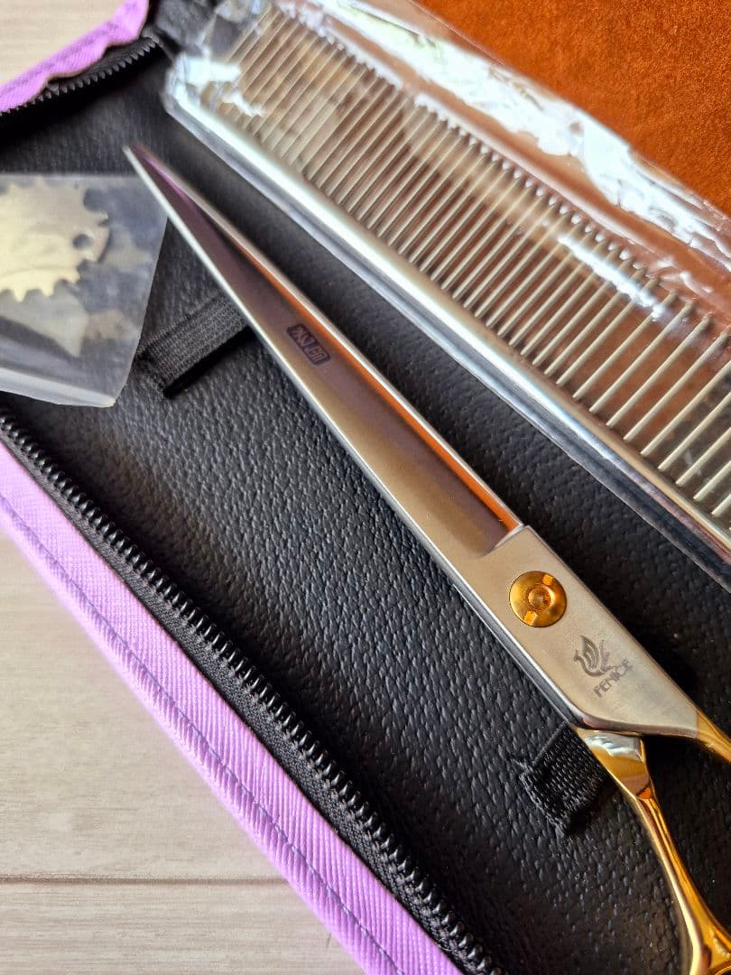 新品☆大きめ7.5インチ☆フェニーチェ ストレートシザー☆トリミングばさみ