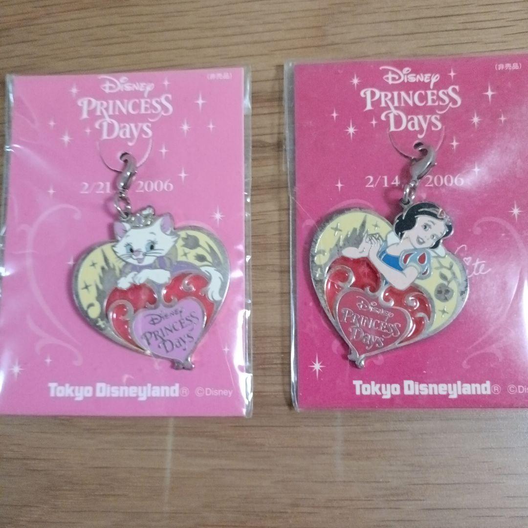 ディズニPRINCESSDaysチャーム8点セット　ランド入場特典