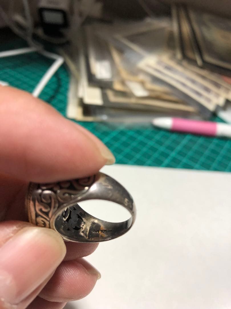 9167 EFFY エフィ　リング　18k 925シルバー　約14-15号