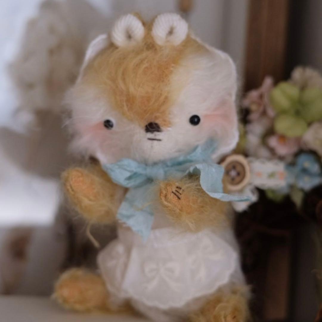 いちごリスちゃん ぬいぐるみ アーティストベア 海外作家様