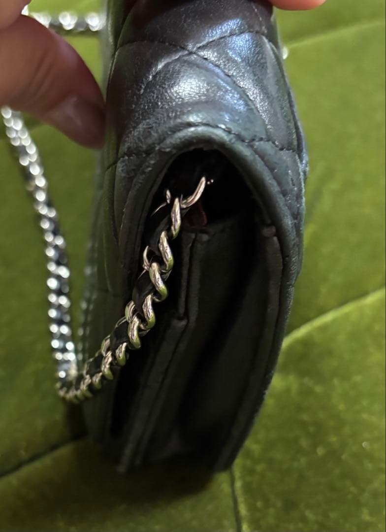 CHANEL シャネル チェーンウォレット マトラッセ ラムスキン