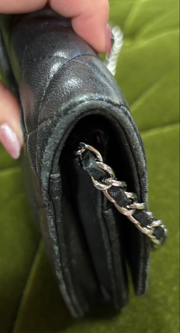 CHANEL シャネル チェーンウォレット マトラッセ ラムスキン