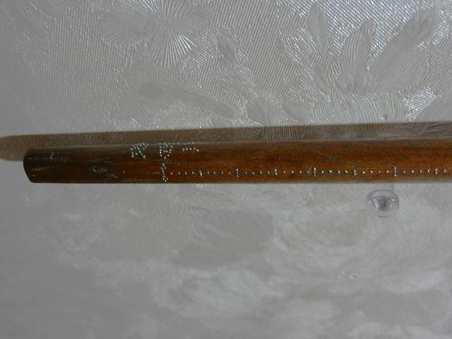 重さの単位が匁（もんめ）貫（かん）の時代の竿秤（さおばかり