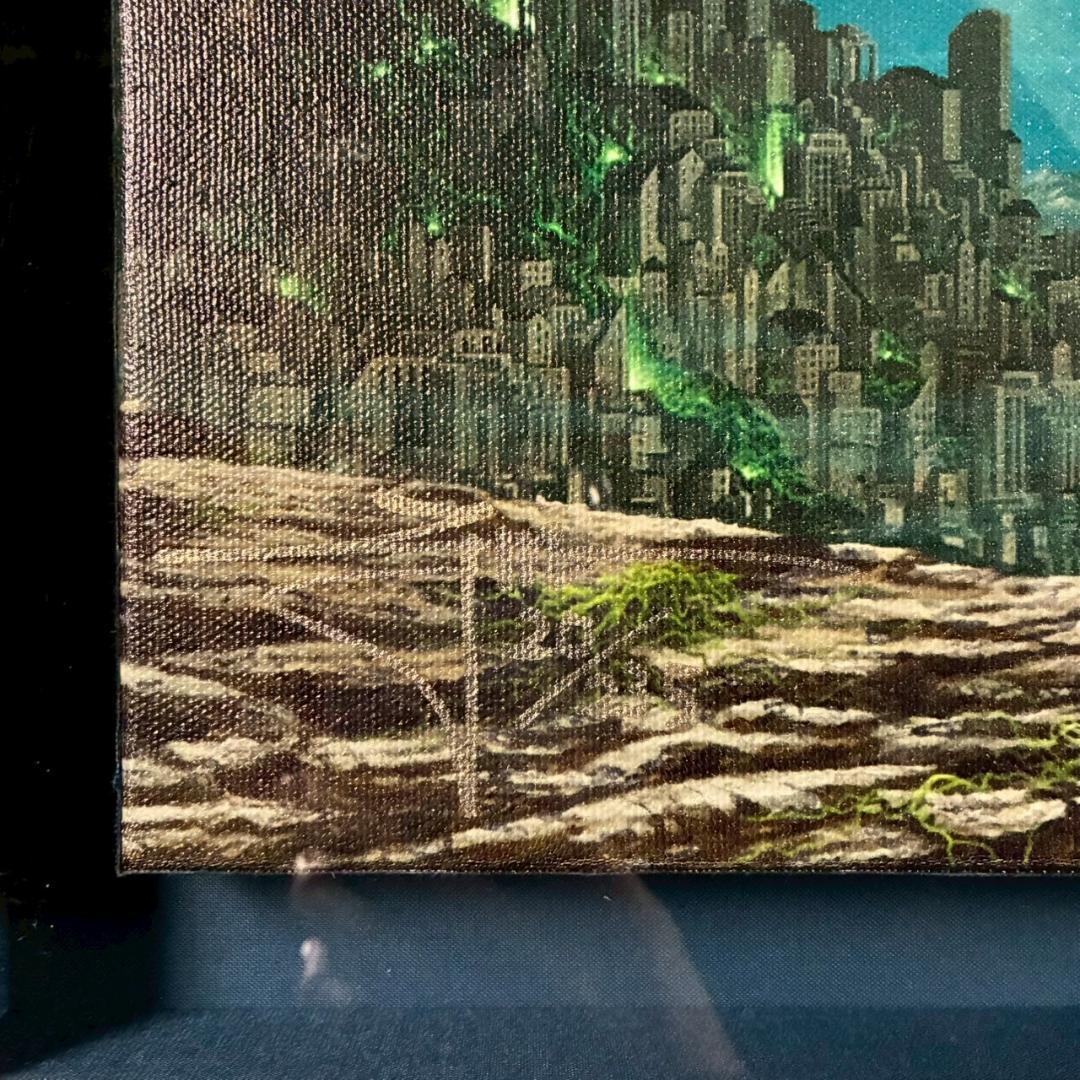 うに様専用】美品 内尾和正「憶の露」キャンバスジークレー 大作 直筆