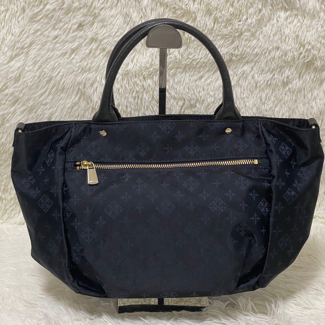 ロココ 様russet ラシット 2way ショルダー トートバッグ ネイビー