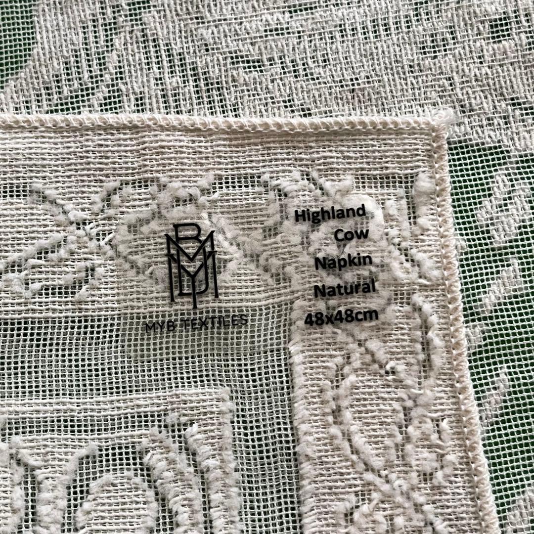 コットン・ラボ株式会社 希少 MYB Textiles ハイランドカウ ナチュラル