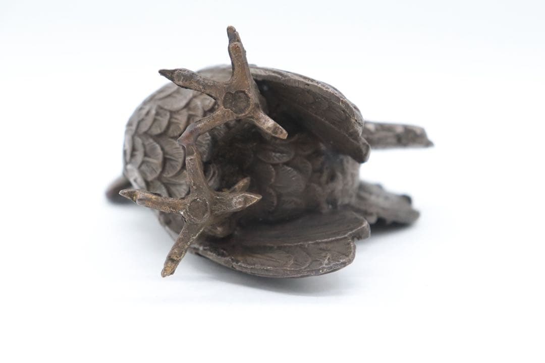 時代 銅製 鶏 オブジェ 置物 送料込み250807