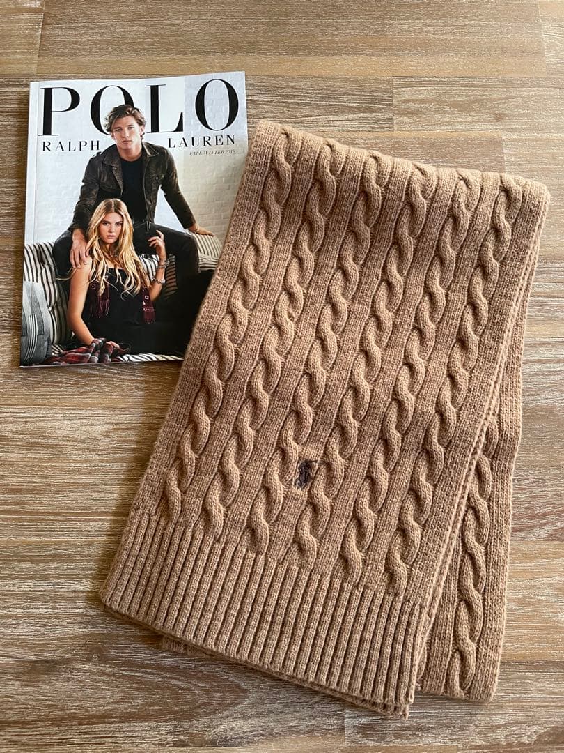 Polo Ralph Lauren ケーブル編みマフラー ベージュ新品未使用 POLO RALPH LAUREN（ポロ・ラルフローレン） ポロ ラルフローレン