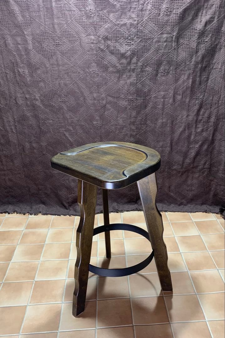 【ヴィンテージ】カリモク ルスティック ハイチェア バースツール スツール