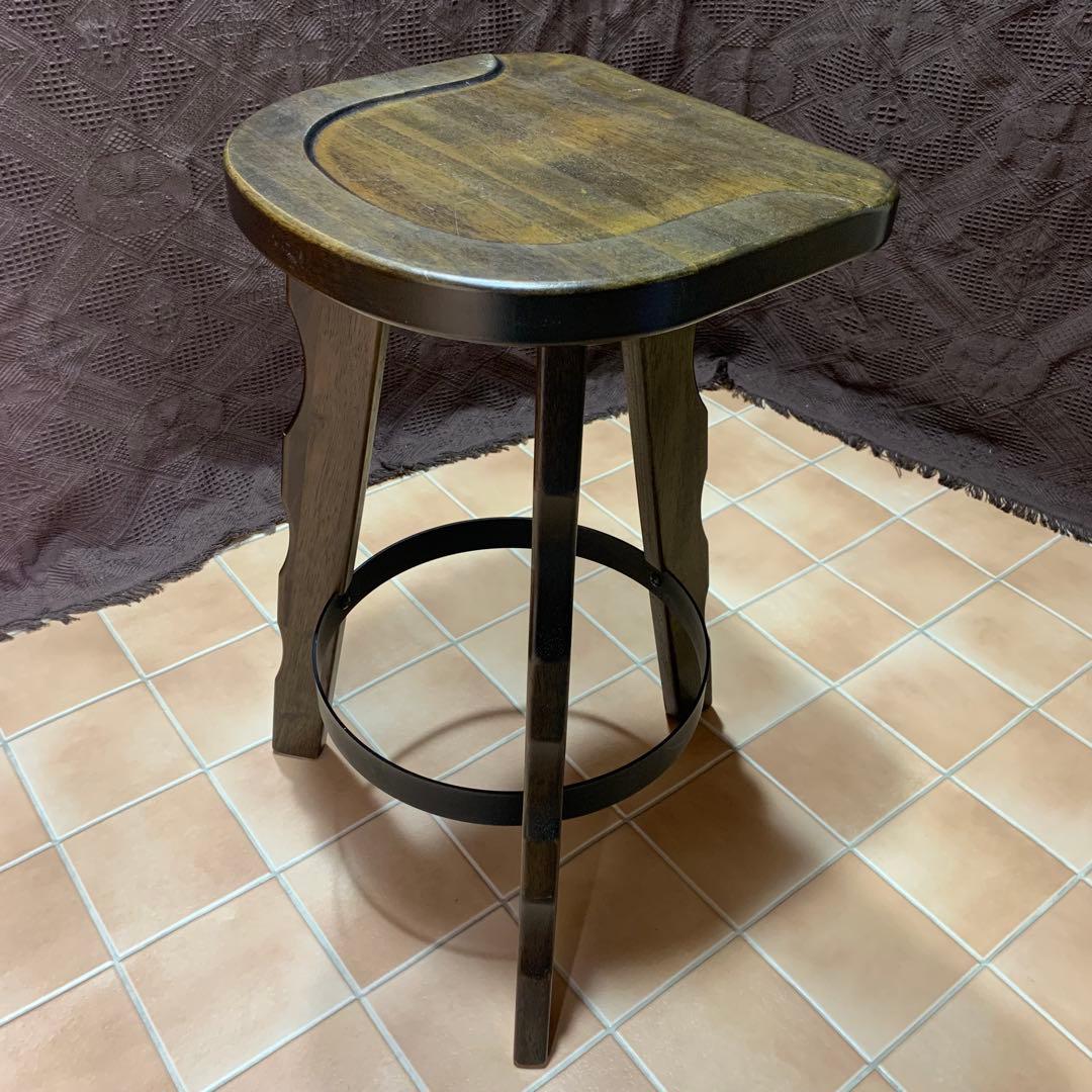 【ヴィンテージ】カリモク ルスティック ハイチェア バースツール スツール