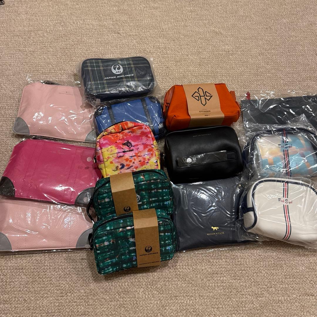 昭和】 JAL 日本航空 ファースト / ビジネス クラス アメニティポーチ