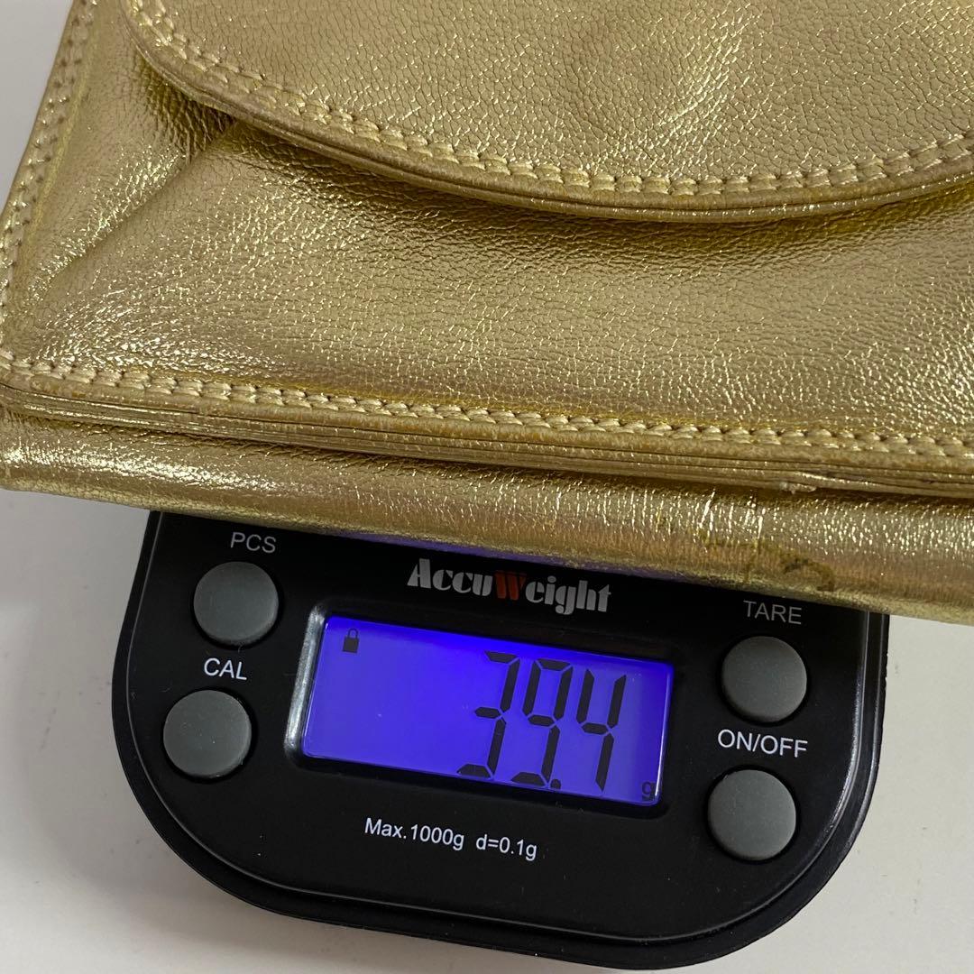銀座和光 アントニーニ ANTONINI ゴールド 金 三つ折り財布 傷汚れ