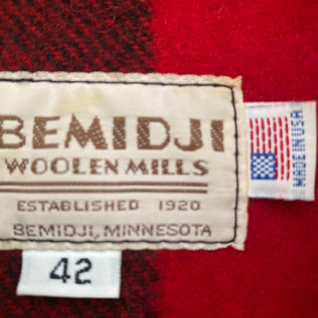 s*7様 BEMIDJI ダブルマッキーノウール チェックジャケット 42