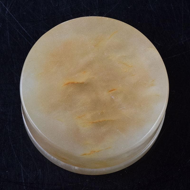 中国 玉石白玉彫刻 人物彫 盒子 蓋物 C R8624 - メルカリ