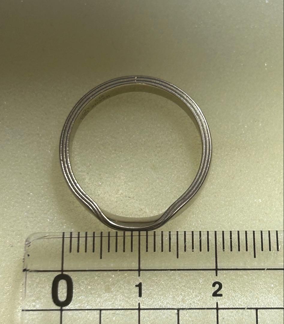 ゆりり 【杢目金屋】K18/Sv結婚指輪　15号 メンズ　レディース