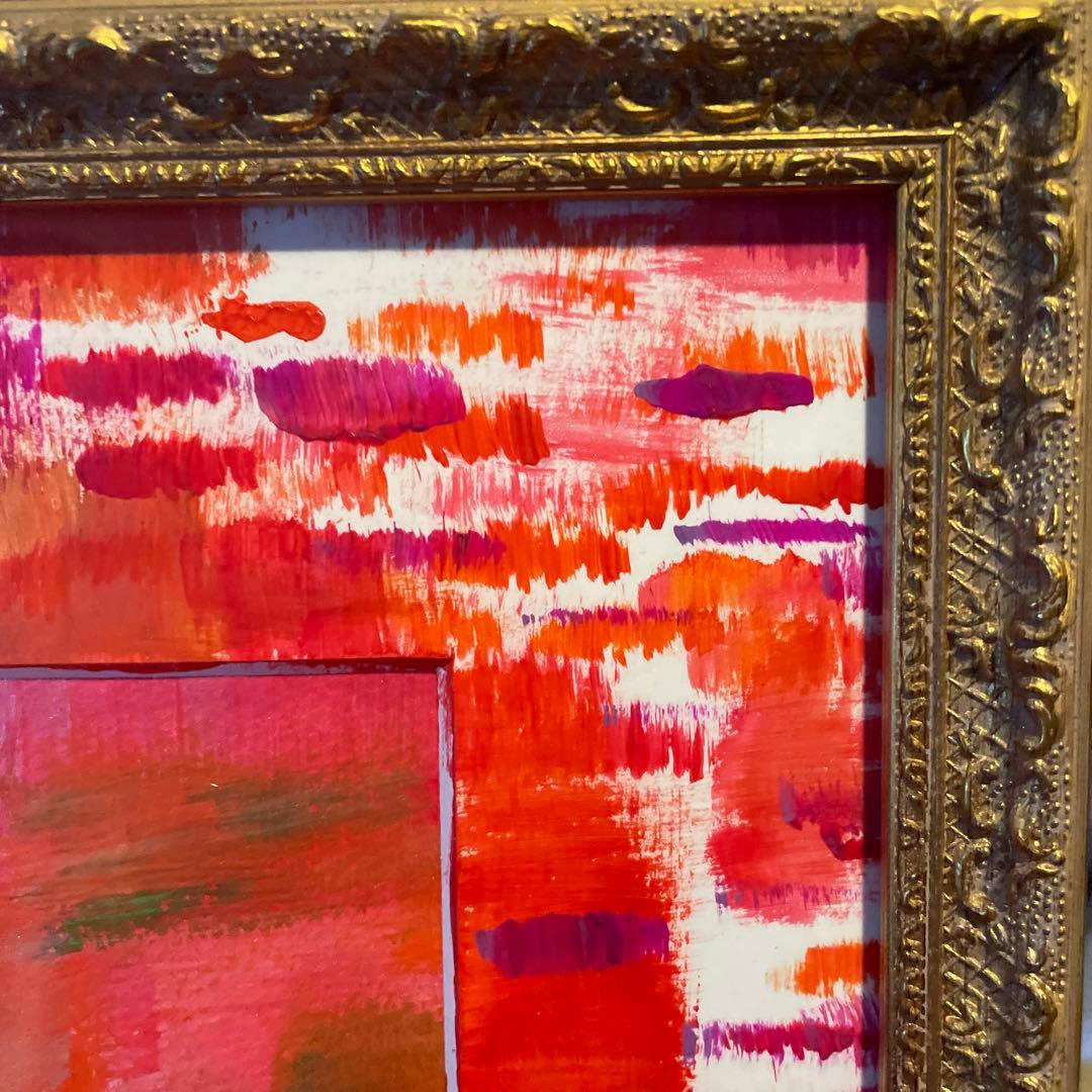 原画アクリル　抽象画