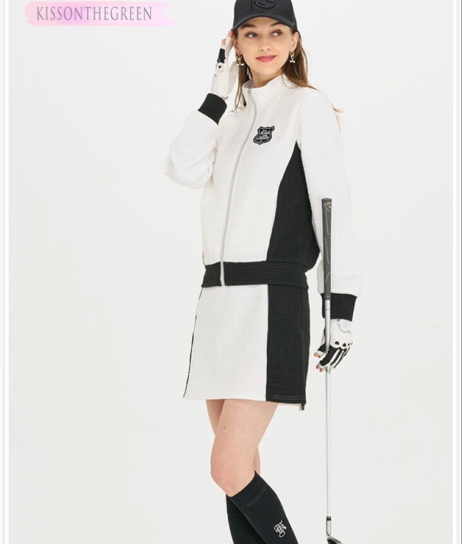 【新品タグ付き】キスオンザグリーン セットアップ ゴルフウェア レディース M