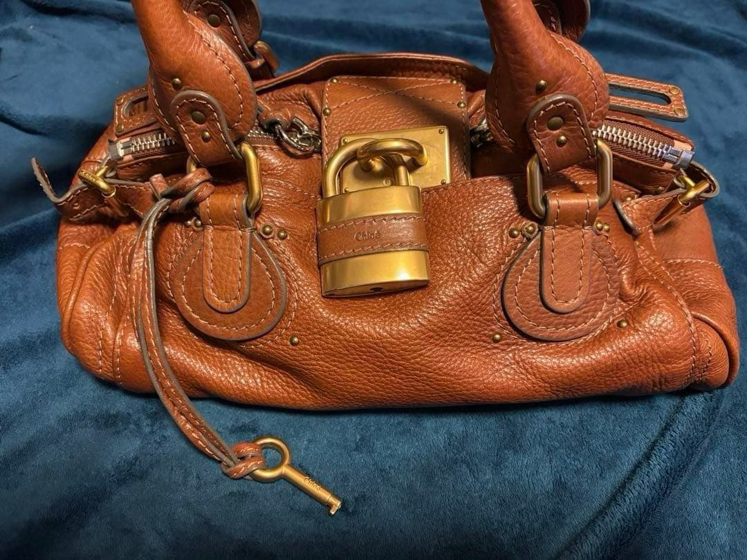 Chloé パディントン　 ブラウンレザー ハンドバッグ