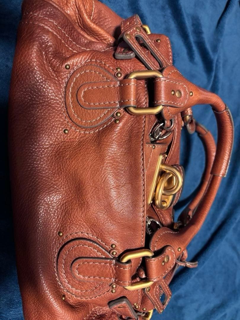 Chloé パディントン　 ブラウンレザー ハンドバッグ