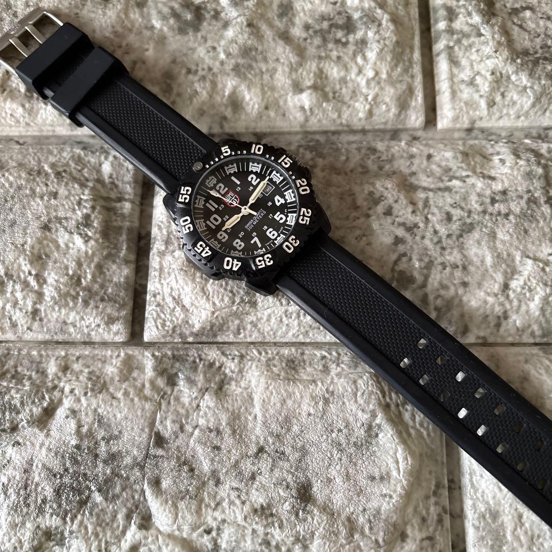 ルミノックス3051 カラーマーク　ホワイト文字盤　【正常動作品】