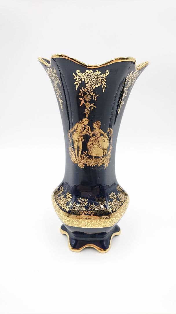 フランス リモージュ 花瓶 優雅で美しい！