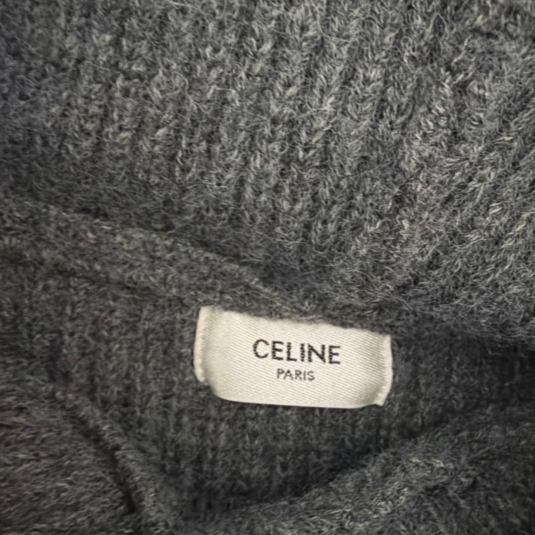 CELINE グレー パーカー ウール