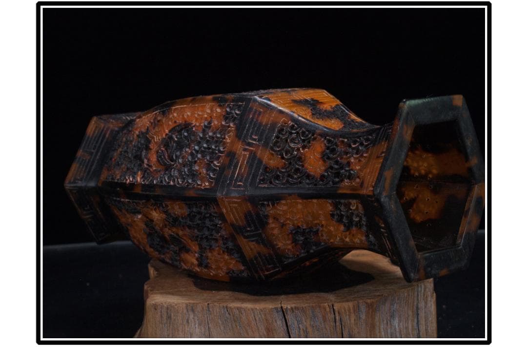 民間仕入れ品　中国清時代の鼈甲瓶 貴重品　激安骨董品 DE1438B18-4