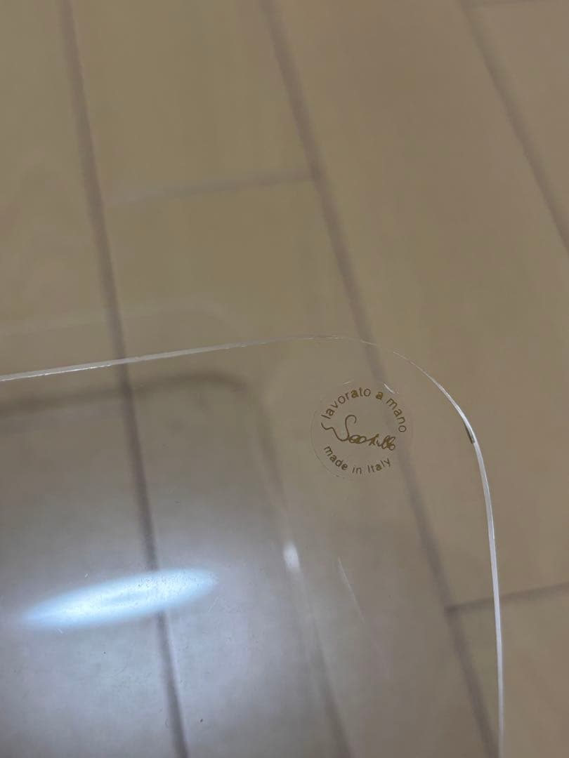 マガジンラック　インテリア　レザー　アクリル　イタリア製　ハンドメイド