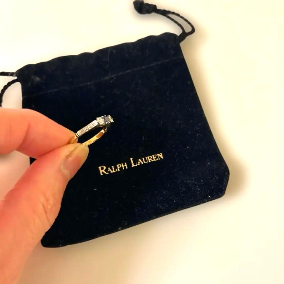 【レア美品】Ralph Lauren ゴールドストーンリング イギリス