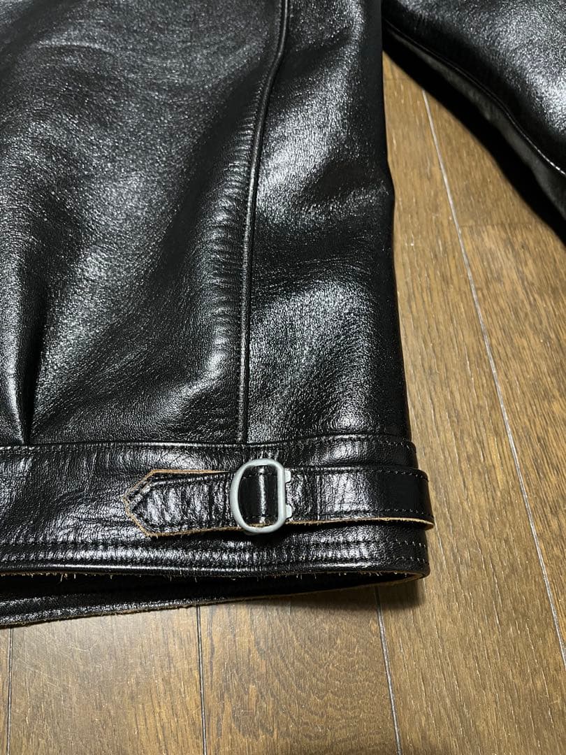 アディクトクローズ ライダース ジャケット AD-00 HORSE 茶芯 40