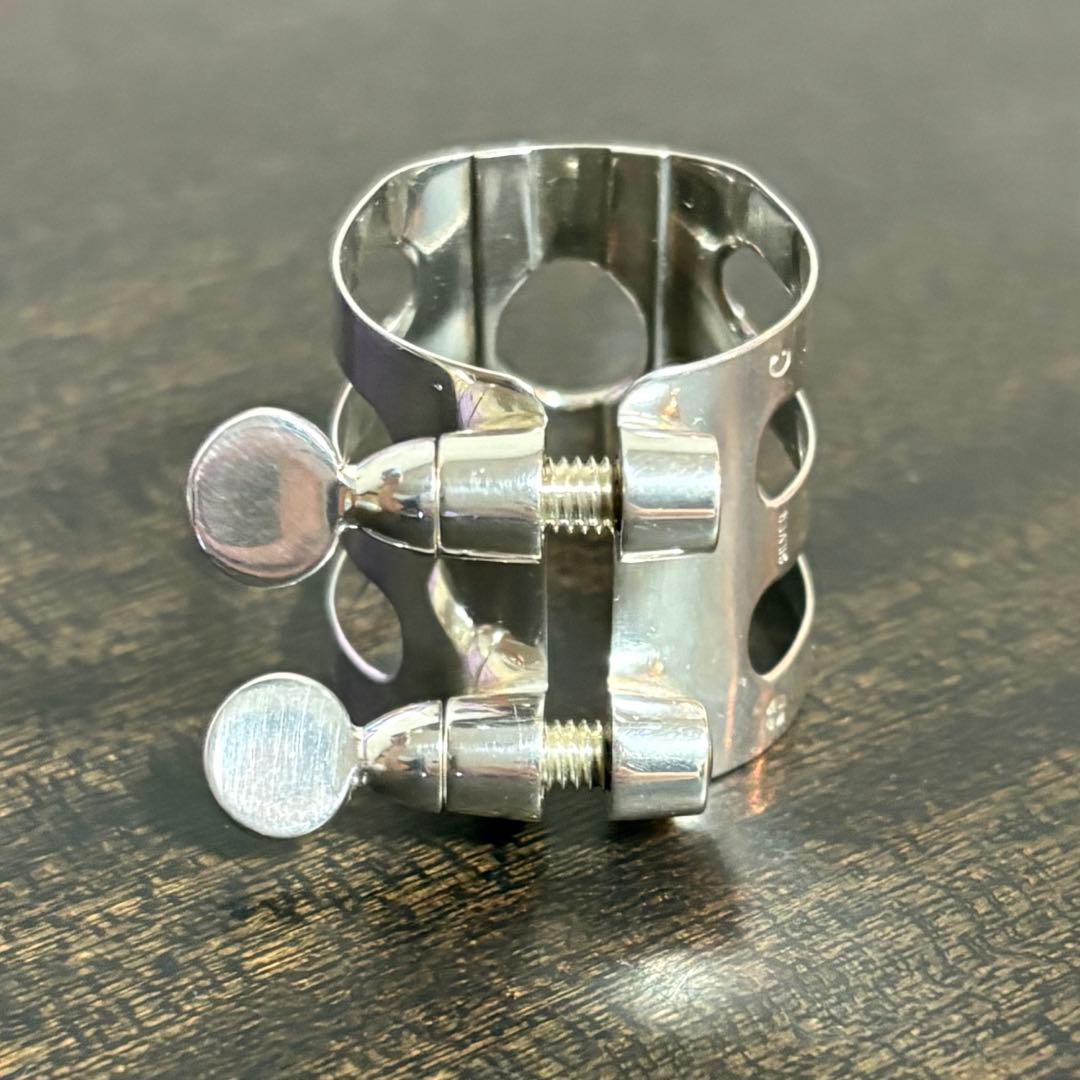 ウッドストーン　Ｂ♭クラリネットリガチャー 総銀　ソリッドシルバー