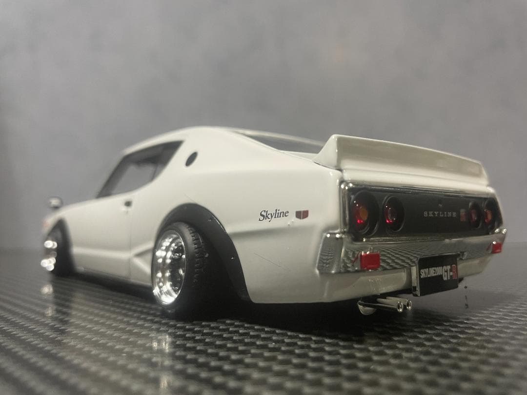 Maisto 1/24 日産 ケンメリ GT-R カスタム改 ワタナベ ガンメタ