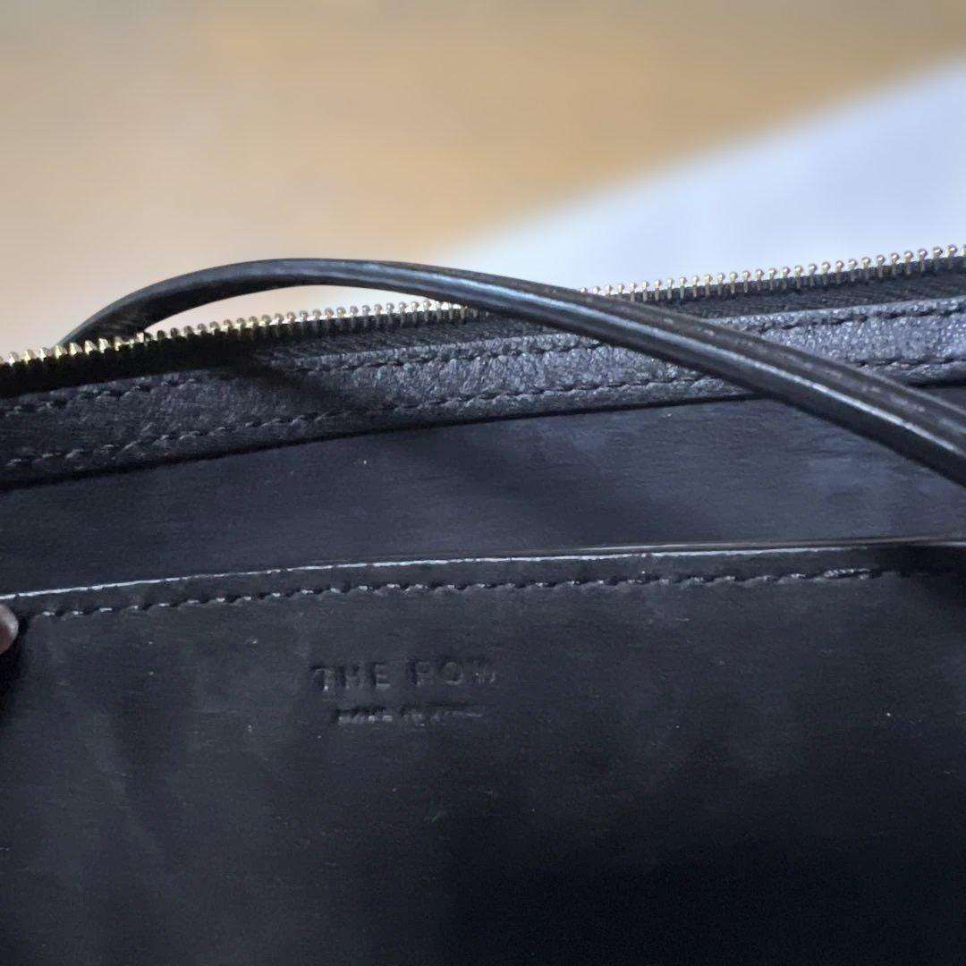 THE ROW nu mini twinブラックレザー ショルダーバッグ