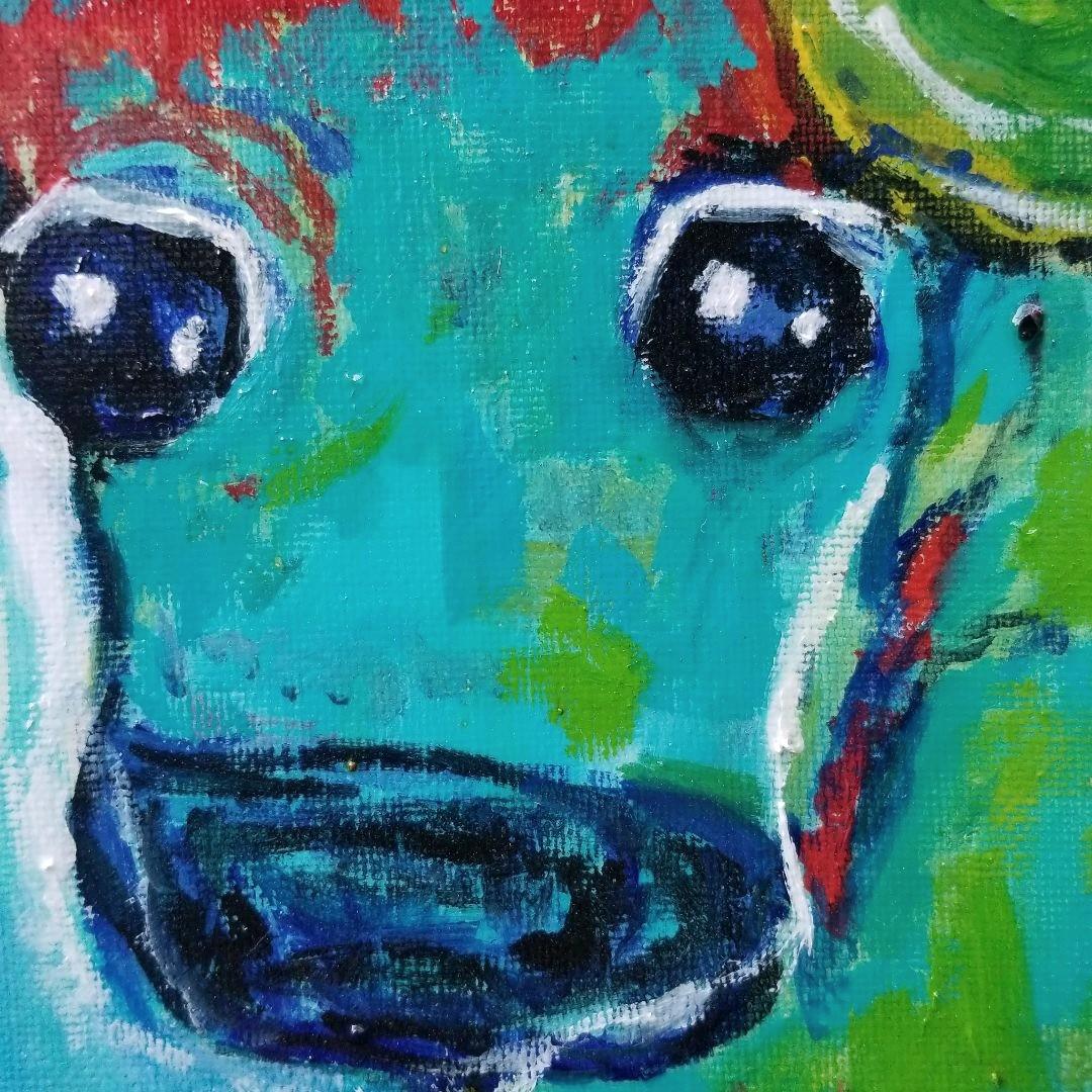 キャンバス 油絵 専用 カラフルCOWS 1