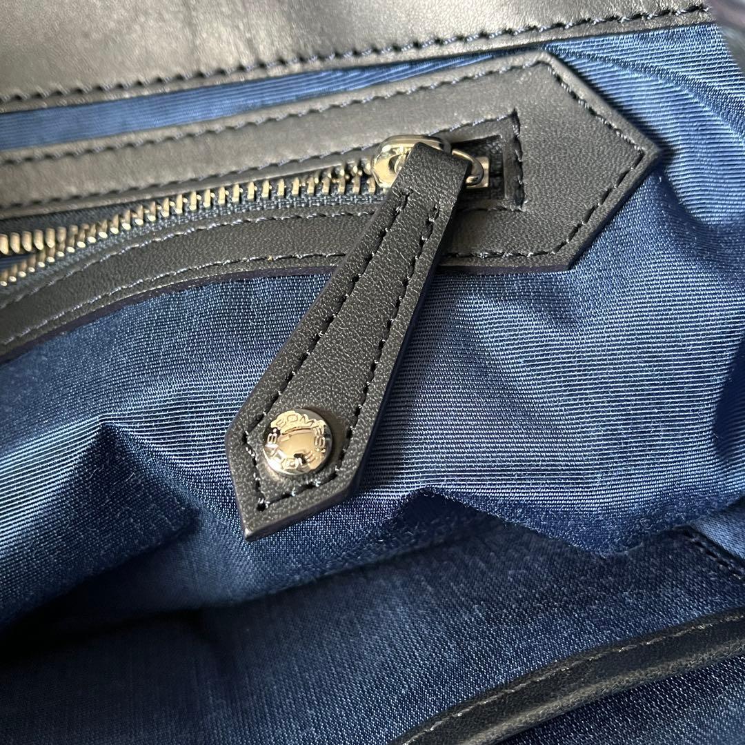 SOMES SADDLE×HT LABEL ビジネスバッグ　レザー　ネイビー